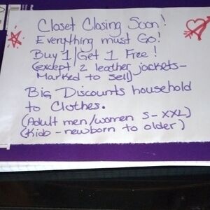 Purple and White Promotional Sign